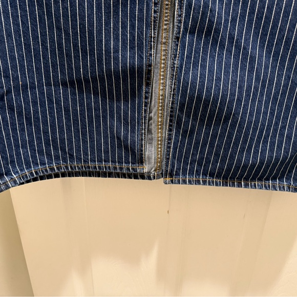 Levi’s Ankle Column Skirt Women’s Size 14 Denim Midi Skirt - Picture 9 of 16